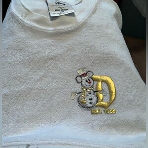 White Disneyland Snowman Print Spirit Jersey
